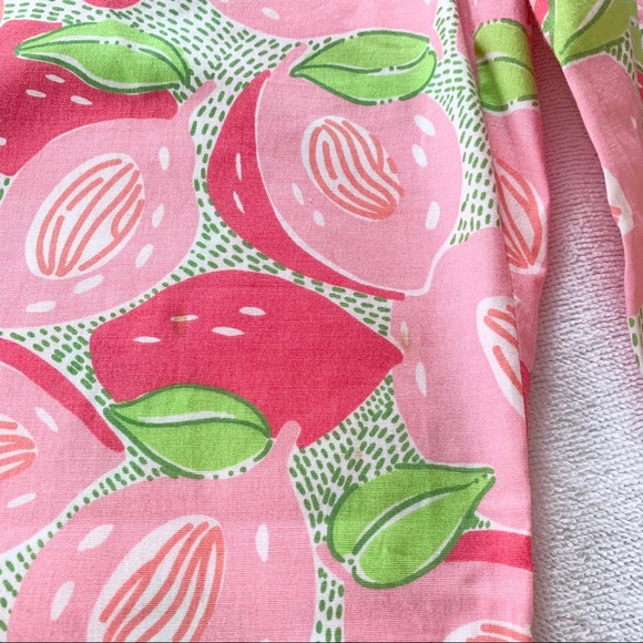 Lilly Pulitzer Pink & Green Print Capri Pants Sz 2 - Picture 10 of 10